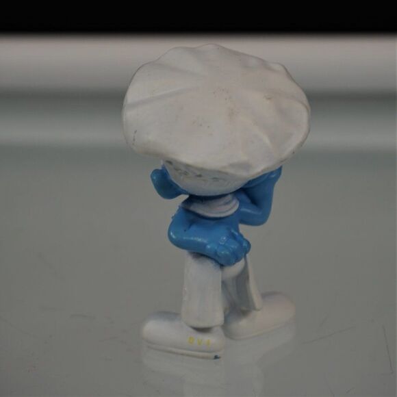 3 Small Toys Peyo Chef Smurf Mattel Little People United Feature Linus van Pelt - Picture 11 of 12